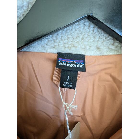 Patagonia Classic Retro-X Fleece Jacket Kids Large Natural Smolder 65625FA24 NWT - Picture 3 of 5